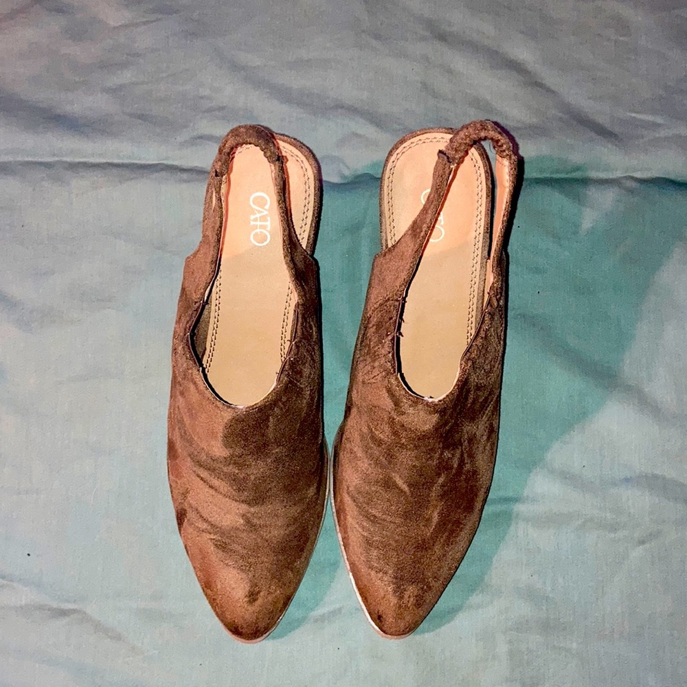 Size 7 Cato Slingback heeled booties